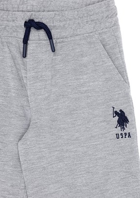 US POLO ASSN Gri Erkek Çocuk Kapri Şort