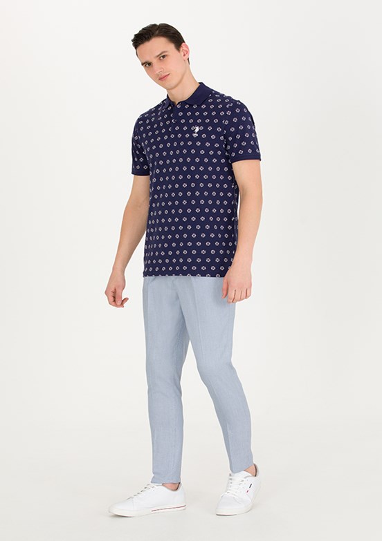 US POLO ASSN Mavi Erkek Chino Pantolon