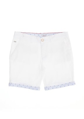 US POLO ASSN - Erkek Çocuk Beyaz Kapri Şort