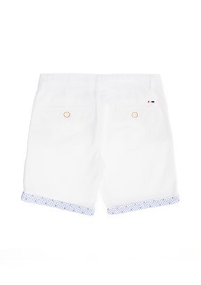 US POLO ASSN - Erkek Çocuk Beyaz Kapri Şort