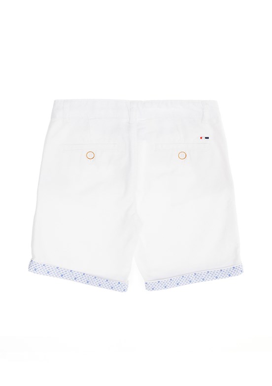 US POLO ASSN - Erkek Çocuk Beyaz Kapri Şort