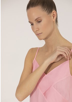 Pierre Cardin Pembe Kadın Kısa Kol Gömlek