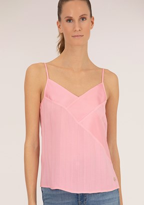 Pierre Cardin Pembe Kadın Kısa Kol Gömlek