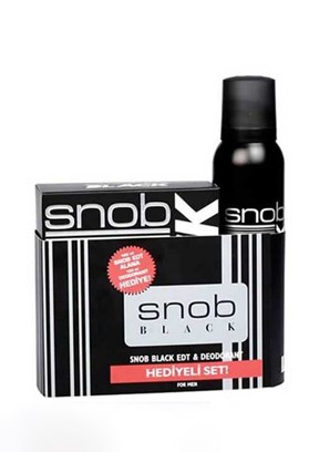 Snob Black For Men Edt 100Ml+Deo 150 Ml Erkek Parfüm