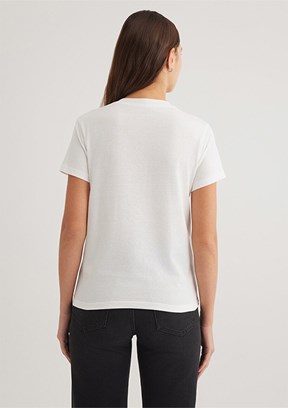 MAVİ Beyaz Kadın Baskılı T-Shirt