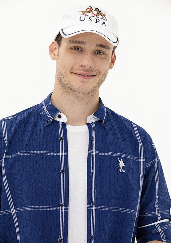 U.S. Polo Assn Lacivert Erkek Dokuma Gömlek