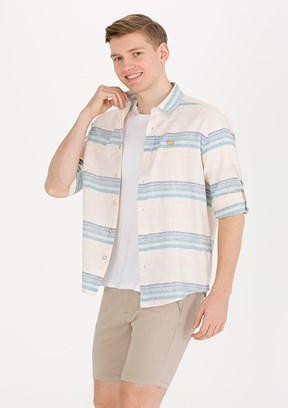 US POLO ASSN Mavi Erkek Dokuma Gömlek