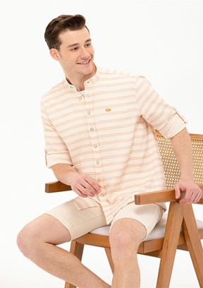 U.S. Polo Assn Beyaz Erkek Dokuma Gömlek