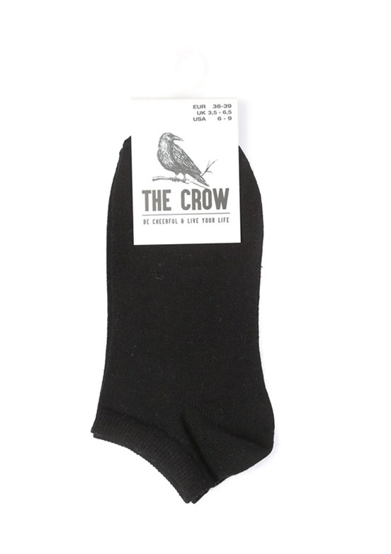 The Crow Siyah Unisex Patik Çorap