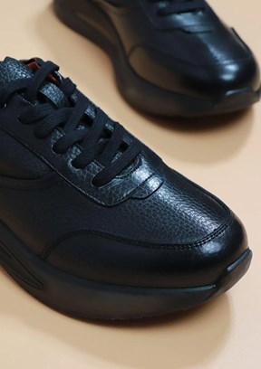 Alberto Rossi Siyah Erkek Sneaker Ayakkabı