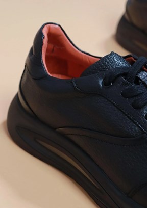 Alberto Rossi Siyah Erkek Sneaker Ayakkabı