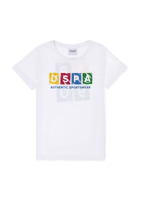 U.S. Polo Assn Erkek Çocuk Bisiklet Yaka T-Shirt