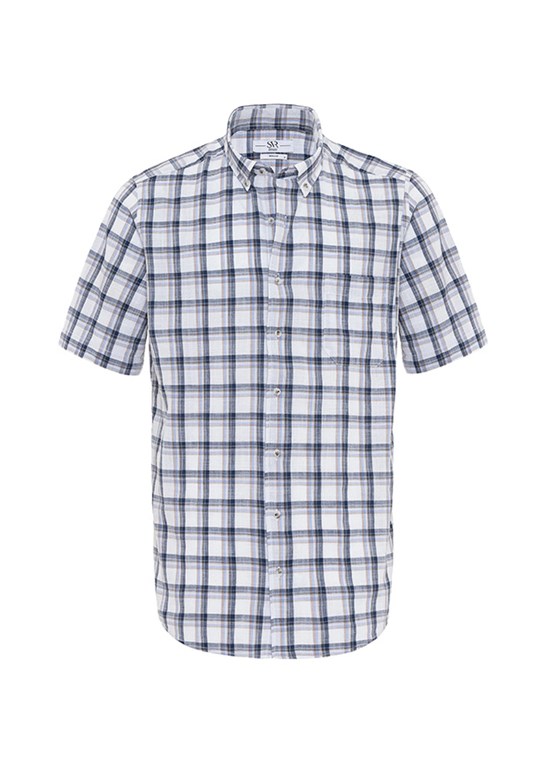 COTTON REGULAR KISA KOL, 3XL, Lacivert