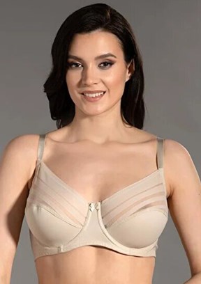 NEW BRA Bej Kadın Kutulu Toparlayıcı Sütyen