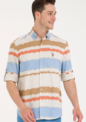 U.S. Polo Assn Mavi Erkek Dokuma Gömlek