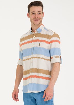 U.S. Polo Assn Mavi Erkek Dokuma Gömlek