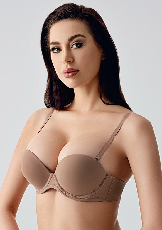 NEW BRA - 3370400000 Kadın Capucino Çift Destekli Basic Sütyen