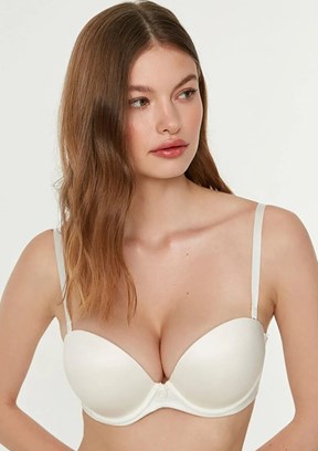 New Bra Beyaz Kadın Çift Destekli Sütyen