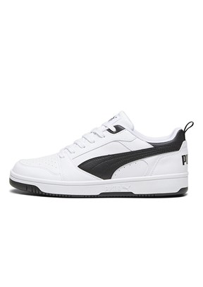 PUMA Rebound v6 Low Beyaz Siyah Erkek Spor Ayakkabı