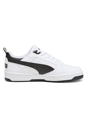 PUMA Rebound v6 Low Beyaz Siyah Erkek Spor Ayakkabı