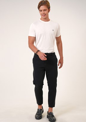 Back & Bond Siyah Erkek Chino Pantolon