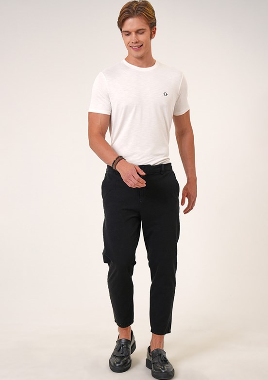 Back & Bond Siyah Erkek Chino Pantolon