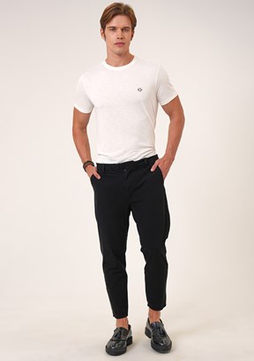 Back & Bond Siyah Erkek Chino Pantolon