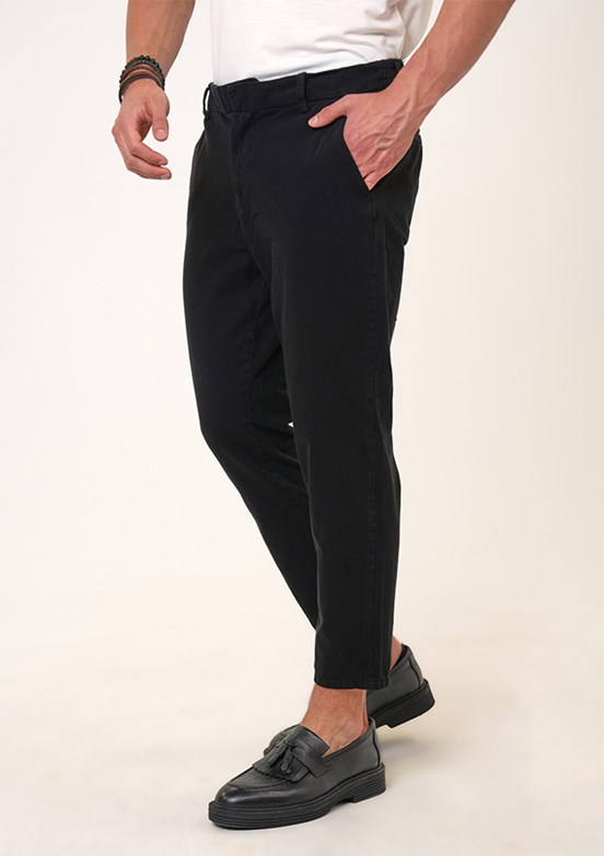 Back & Bond Siyah Erkek Chino Pantolon