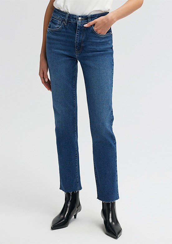 MAVİ Viola Mavi Premium Vintage Koyu Mavi Jean Pantolon