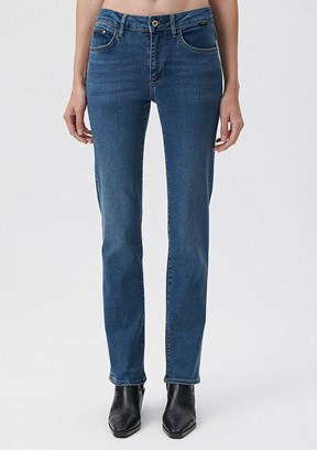 Mavi Kadın Normal Kesim Yüksel Bel Jean Pantolon