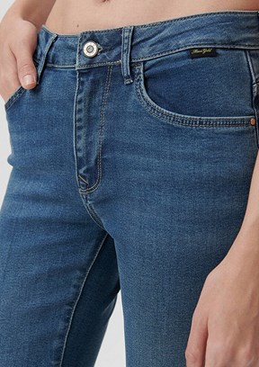 Mavi Kadın Normal Kesim Yüksel Bel Jean Pantolon
