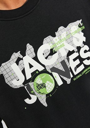 Jack & Jones Erkek Fermuarsız Kapüşonsuz Sweatshirt
