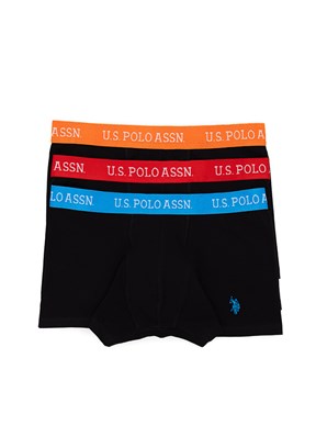 US POLO ASSN Siyah Erkek Boxer