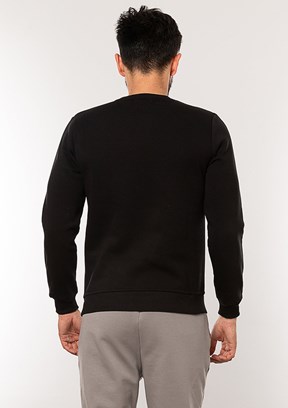 Cazador Siyah Erkek 3 İplik Sweatshirt