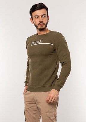 Cazador Yeşil Erkek 3 İplik Sweatshirt