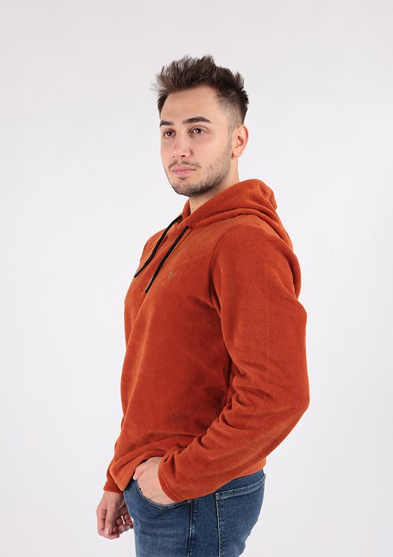 Cazador Kahverengi Erkek Polar Sweatshirt