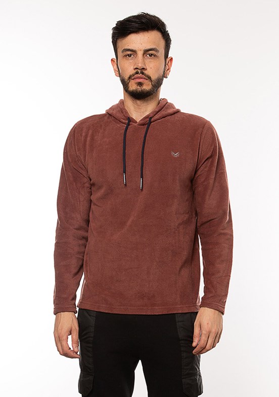 Cazador Pembe Erkek Polar Sweatshirt