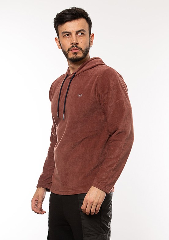 Cazador Pembe Erkek Polar Sweatshirt