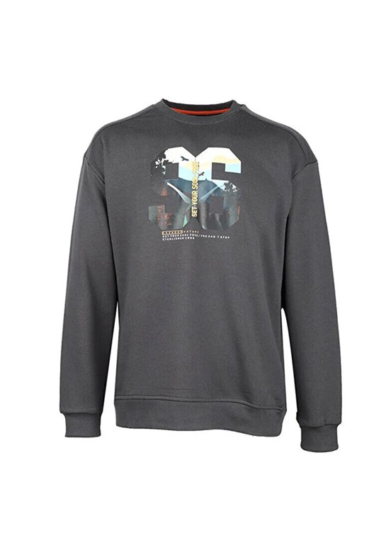 Cazador Antrasit Erkek 3 İplik Sweatshirt