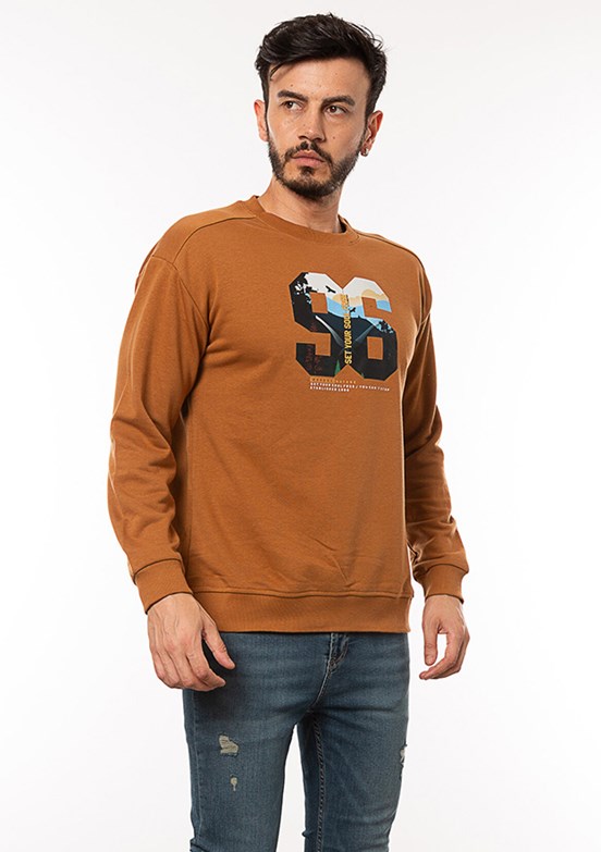 Cazador Kahverengi Erkek 3 İplik Sweatshirt