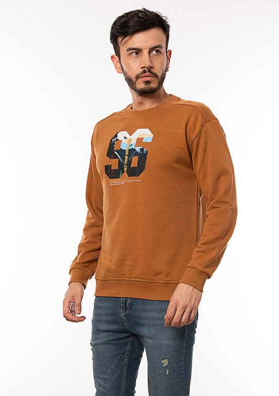 Cazador Kahverengi Erkek 3 İplik Sweatshirt