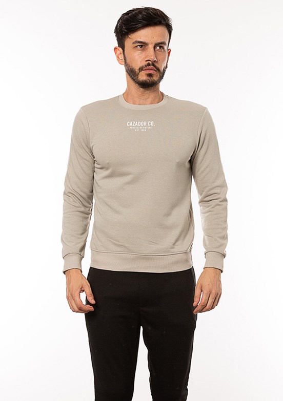 CAZ 5127 3 İPLİK SWEAT, S, Taş
