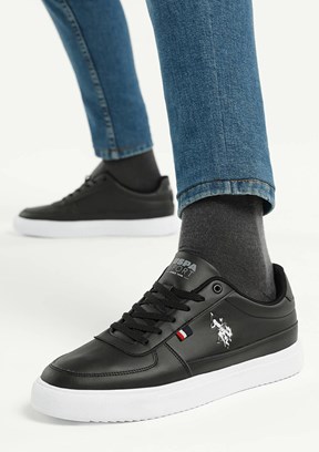 US POLO ASSN Siyah Erkek Sneaker Ayakkabı