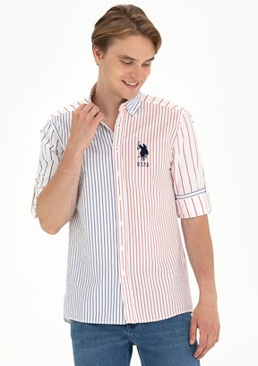 US POLO ASSN Lacivert Erkek Dokuma Gömlek
