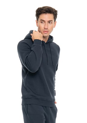 Johnny Joe Lacivert Erkek 3 İplik Sweatshirt