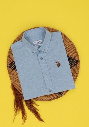 U.S. Polo Assn Erkek Çocuk Uzun Kol Gömlek