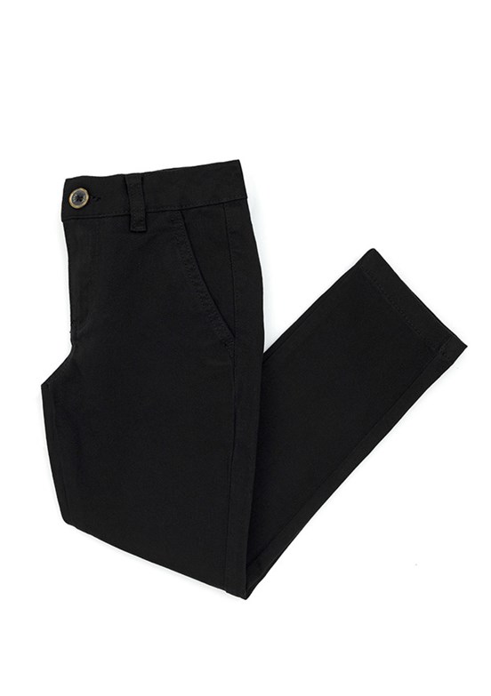 US POLO ASSN Erkek Çocuk Siyah Chino Pantolon