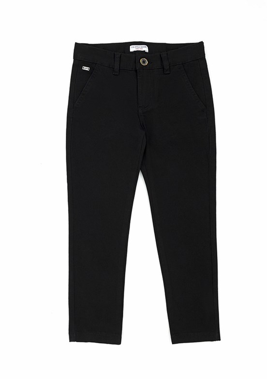 US POLO ASSN Erkek Çocuk Siyah Chino Pantolon