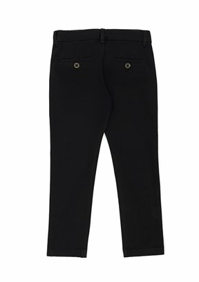 US POLO ASSN Erkek Çocuk Siyah Chino Pantolon
