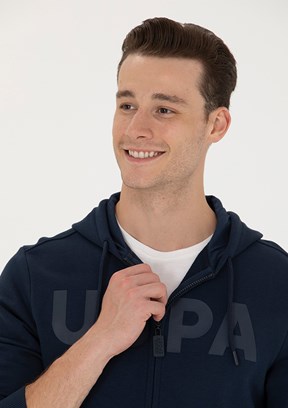 US POLO ASSN Lacivert Erkek Örme Sweatshirt